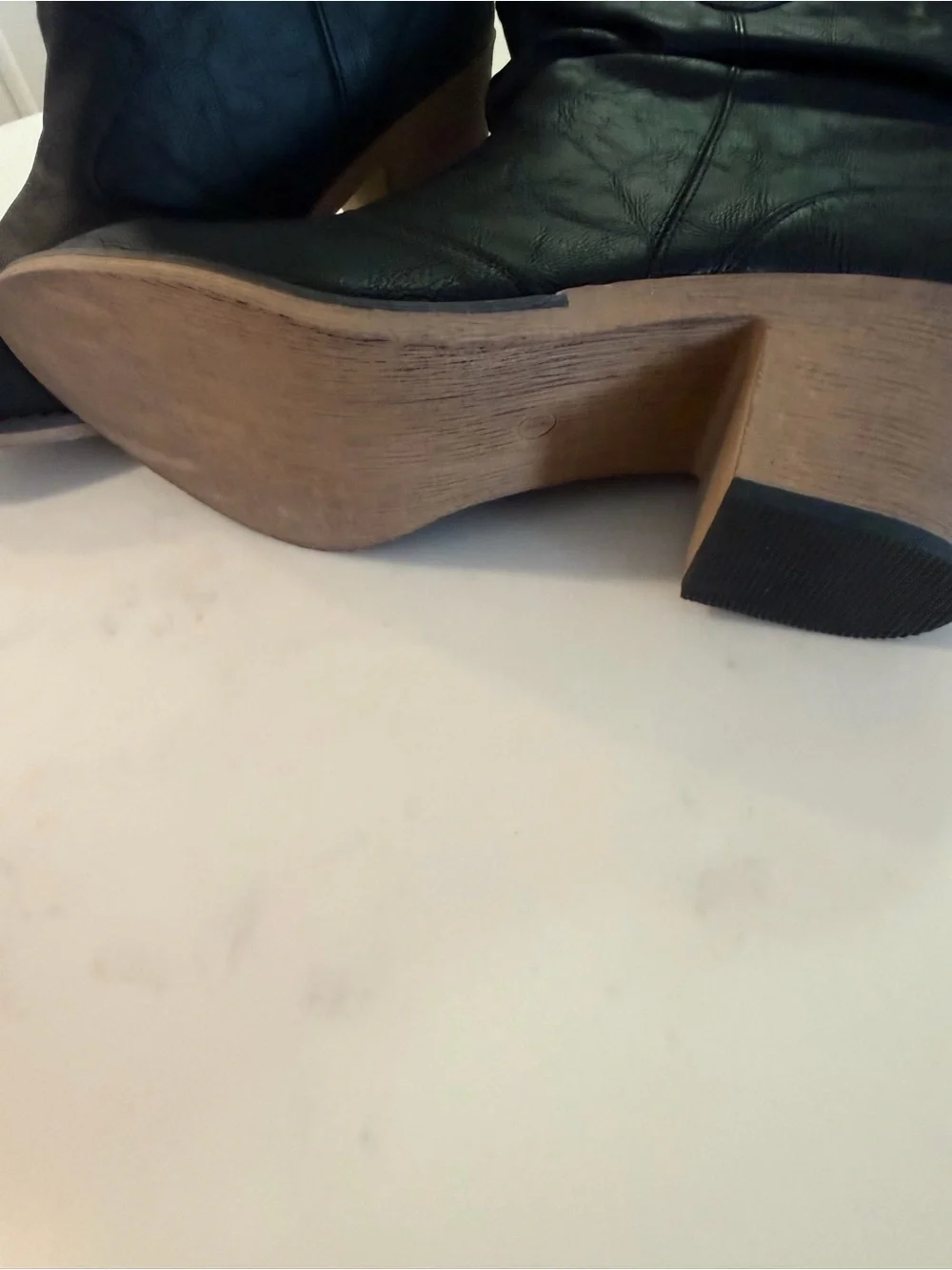 Charles Albert Black Western-Style Ankle Booties